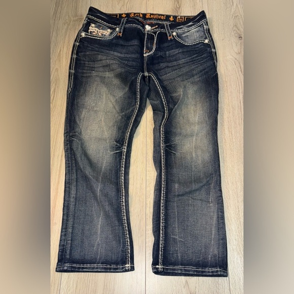 Rock Revival Women's Blue Jeans - Picture 4 of 8